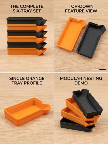 Stackable small parts funnel - stackable,